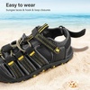 image:imageStelle Girls ClosedToe Water Hiking Beach Outdoor Sport Sandals  Adjustable HookandLoop Straps Boys amp Girls Athletic Shoes Summer Everyday Wear QuickDrying Materials Toddler to Big KidsBlack