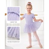 image:imageStelle Girls Dance Leotards with Sequin Tutu Dress Ballet Leotards Gymnastic Ballerina Costume Toddler Ballet OutfitLavender