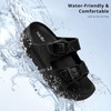 image:imageStelle Girls Double Buckle Slide Sandals Boy Slippers Kids Summer Shoes Shower Beach Pool Slip on CloudsBlack