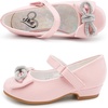 image:imageStelle Girls Dress Shoes Flower Girls Wedding Party Low Heels with Bow for Toddler and KidsPink