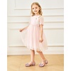 image:imageStelle Girls Dress Shoes Low Heel Glitter Bow Party Wedding Flower School ShoesBellapink