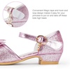 image:imageStelle Girls Dress Shoes Low Heel Glitter Bow Party Wedding Flower School ShoesBellapink
