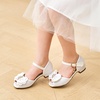 image:imageStelle Girls Dress Shoes Low Heel Glitter Bow Party Wedding Flower School ShoesBellawhite