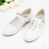 image:imageStelle Girls Dress Shoes Low Heel Glitter Bow Party Wedding Flower School ShoesClassicwhite