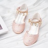 image:imageStelle Girls Dress Shoes Low Heel Glitter Bow Party Wedding Flower School ShoesSparklepink