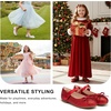 image:imageStelle Girls Dress Shoes Toddler Flower Wedding Party Shoes Mary Jane School FlatsToddlerLittle KidsBig KidsRed