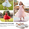 image:imageStelle Girls Dress Shoes Toddler Flower Wedding Party Shoes Mary Jane School FlatsToddlerLittle KidsBig KidsSiliver2