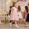 image:imageStelle Girls Dress Shoes Toddler Mary Jane Shoes Flat with Bow for ToddlerLittle KidsLight Silver
