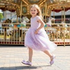 image:imageStelle Girls Dress Shoes Toddler Mary Jane Shoes Flat with Bow for ToddlerLittle KidsPetal Glimmer