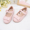 image:imageStelle Girls Dress Shoes Toddler Mary Jane Shoes Flat with Bow for ToddlerLittle KidsPink