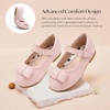image:imageStelle Girls Dress Shoes Toddler Mary Jane Shoes Flat with Bow for ToddlerLittle KidsPink