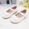 image:imageStelle Girls Dress Shoes Toddler Mary Jane Shoes Flat with Bow for ToddlerLittle KidsWhite2