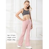 image:imageStelle Girls Flare Leggings High Waisted Yoga Pants Bootcut Dance Casual Pants Activewear Kids Bell Bottoms2 Pcs Blackpink