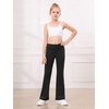 image:imageStelle Girls Flare Leggings High Waisted Yoga Pants Bootcut Dance Casual Pants Activewear Kids Bell Bottoms3 Pcs Blackgrey Bluepink
