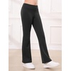 image:imageStelle Girls Flare Leggings High Waisted Yoga Pants Bootcut Dance Casual Pants Activewear Kids Bell Bottoms3 Pcs Blackpinkdusty Lavender