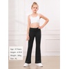 image:imageStelle Girls Flare Leggings High Waisted Yoga Pants Bootcut Dance Casual Pants Activewear Kids Bell BottomsBlackBlackBlackBlack