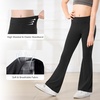 image:imageStelle Girls Flare Leggings with Pockets High Waisted Bootcut Yoga Pants Kids Dance Bell Bottoms Leggings01b1black