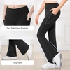 image:imageStelle Girls Flare Leggings with Pockets High Waisted Bootcut Yoga Pants Kids Dance Bell Bottoms Leggings01b1black