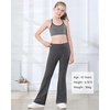 image:imageStelle Girls Flare Leggings with Pockets High Waisted Bootcut Yoga Pants Kids Dance Bell Bottoms Leggings04b4grey