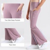 image:imageStelle Girls Flare Leggings with Pockets High Waisted Bootcut Yoga Pants Kids Dance Bell Bottoms Leggings05b5dusty Lavender