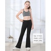 image:imageStelle Girls Flare Leggings with Pockets High Waisted Bootcut Yoga Pants Kids Dance Bell Bottoms Leggings11c2blackGreyNavy