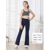 image:imageStelle Girls Flare Leggings with Pockets High Waisted Bootcut Yoga Pants Kids Dance Bell Bottoms Leggings13c3blackDusty LavenderNavy