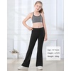 image:imageStelle Girls Flare Leggings with Pockets High Waisted Bootcut Yoga Pants Kids Dance Bell Bottoms Leggings14c44black
