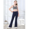 image:imageStelle Girls Flare Leggings with Pockets High Waisted Bootcut Yoga Pants Kids Dance Bell Bottoms Leggings15c5blackNavy