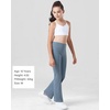 image:imageStelle Girls Flare Leggings with Pockets High Waisted Bootcut Yoga Pants Kids Dance Bell Bottoms Leggings18c8blackGrey Blue