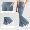 image:imageStelle Girls Flare Leggings with Pockets High Waisted Bootcut Yoga Pants Kids Dance Bell Bottoms Leggings18c8blackGrey Blue