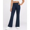 image:imageStelle Girls Fleece Lined Flare Leggings Kids Bell Bottom with Pockets Warm Winter Athletic Yoga PantsNavy