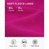 image:imageStelle Girls Fleece Lined Leggings Youth High Waist Warm Winter Athletic Yoga Pants with Hidden PocketHot Pink