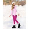 image:imageStelle Girls Fleece Lined Leggings Youth High Waist Warm Winter Athletic Yoga Pants with Hidden PocketHot Pink