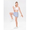 image:imageStelle Girls Flowy Shorts with Pockets Athletic Running Skirt High Waist Butterfly 2 in 1 Sports Short 516 YearsMagic Flutter