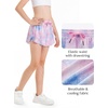 image:imageStelle Girls Flowy Shorts with Pockets Athletic Running Skirt High Waist Butterfly 2 in 1 Sports Short 516 YearsTie Dye Marshmallow