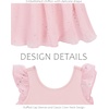 image:imageStelle Girls Flutter Sleeve Ballet Leotards Toddler Shimmering Dance Outfits Sequin Tutu Skirted Leotard Ballerina DressBallet Pink