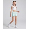 image:imageStelle Girls Gymnastics Shorts Athletic Dance Sparkle Ruffle Short High Waisted Metallic Biker Short for Kids 615 YearsLight Blue