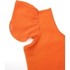 image:imageStelle Girls Leotards Black Ballet Dance Leotards Ruffle Short Sleeve Gymnastics OutfitsToddlerLittle KidBig KidOrange