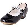 image:imageStelle Girls Mary Jane Dress Shoes Low Heel Glitter Patent Bow Kids Party Wedding Flower Girl School ShoesToddlerLittleBig KidClassic Patentblack