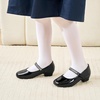 image:imageStelle Girls Mary Jane Dress Shoes Low Heel Glitter Patent Bow Kids Party Wedding Flower Girl School ShoesToddlerLittleBig KidClassic Patentblackchain