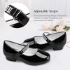 image:imageStelle Girls Mary Jane Dress Shoes Low Heel Glitter Patent Bow Kids Party Wedding Flower Girl School ShoesToddlerLittleBig KidClassic Patentblackchain