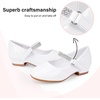 image:imageStelle Girls Mary Jane Dress Shoes Low Heel Glitter Patent Bow Kids Party Wedding Flower Girl School ShoesToddlerLittleBig KidClassic Patentwhite