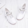 image:imageStelle Girls Mary Jane Dress Shoes Low Heel Glitter Patent Bow Kids Party Wedding Flower Girl School ShoesToddlerLittleBig KidClassic Patentwhitechain