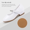 image:imageStelle Girls Mary Jane Dress Shoes Low Heel Glitter Patent Bow Kids Party Wedding Flower Girl School ShoesToddlerLittleBig KidClassic Patentwhitechain