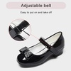 image:imageStelle Girls Mary Jane Dress Shoes Low Heel Glitter Patent Bow Kids Party Wedding Flower Girl School ShoesToddlerLittleBig KidElegant Square Buckleblack