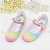 image:imageStelle Girls Mary Jane Dress Shoes Low Heel Glitter Patent Bow Kids Party Wedding Flower Girl School ShoesToddlerLittleBig KidGlitter Mary Janerainbow
