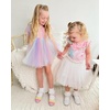image:imageStelle Girls Mary Jane Dress Shoes Low Heel Glitter Patent Bow Kids Party Wedding Flower Girl School ShoesToddlerLittleBig KidGlitter Mary Janerainbow
