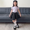 image:imageStelle Girls Mary Jane Shoes School Uniform Flats Dress Shoes Detachable Bow Chunky Formal for LittleBig KidsPublack Pat
