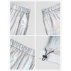 image:imageStelle Girls Metallic Cargo Pants Shiny Hip Hop Dance Joggers Sparkly Stretchy Wide Leg Street Pants for Kids 415 YearsHolograph Silver