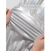 image:imageStelle Girls Metallic Cargo Pants Shiny Hip Hop Dance Joggers Sparkly Stretchy Wide Leg Street Pants for Kids 415 YearsHolograph Silver